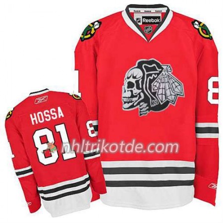 Chicago Blackhawks Trikot Marian Hossa #81 Skull 2014 Stadium Series Rot - Kinder
