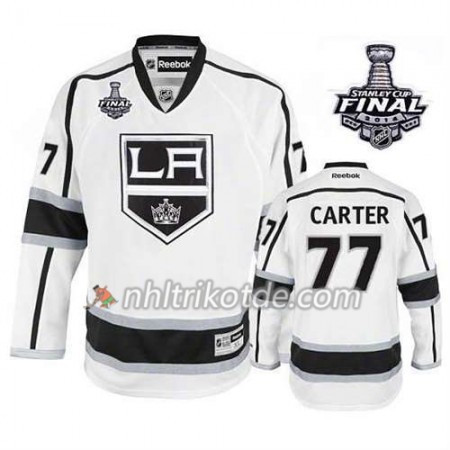 Los Angeles Kings Trikot Jeff Carter #77 Auswärts 2014 Stanley Cup Weiß - Kinder