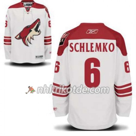 Reebok Arizona Coyotes Trikot David Schlemko 6 Weiß Auswärts - Herren
