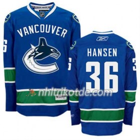 Reebok Vancouver Canucks Trikot Jannik Hansen #36 Heim Blau - Herren