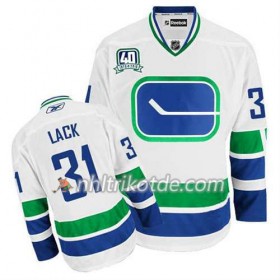 Reebok Vancouver Canucks Trikot Eddie Lack #31 Ausweich Weiß - Herren