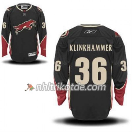 Reebok Arizona Coyotes Trikot Rob Klinkhammer 36 Schwarz Ausweich - Herren