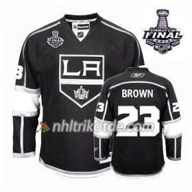 Reebok Los Angeles Kings Trikot Drew Doughty #23 Heim Schwarz 2014 Stanley Cup - Herren