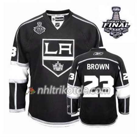 Reebok Los Angeles Kings Trikot Drew Doughty #23 Heim Schwarz 2014 Stanley Cup - Herren