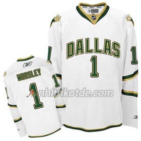 Reebok Dallas Stars Trikot Gump Worsley #1 Ausweich Weiß - Herren