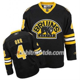 2017 Reebok Boston Bruins Trikot Bobby Orr #4 Ausweich Schwarz - Herren