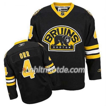 2017 Reebok Boston Bruins Trikot Bobby Orr #4 Ausweich Schwarz - Herren