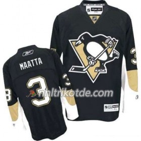 Reebok Pittsburgh Penguins Trikot Olli Maatta 3 Schwarz Heim - Herren