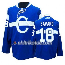 Reebok Montreal Canadiens Trikot Serge Savard #18 Ausweich Bleu - Herren