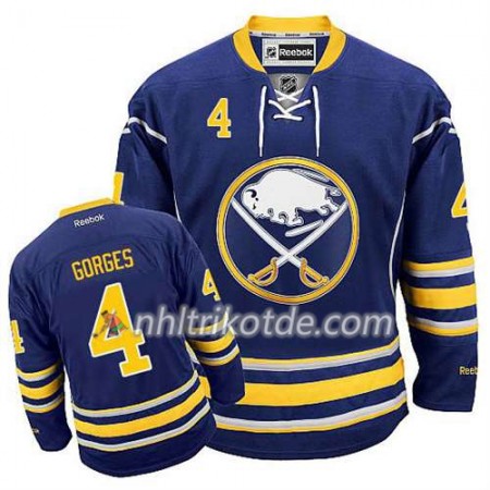 Reebok Buffalo Sabres Trikot Josh Gorges #4 Heim Gold - Herren