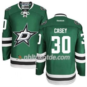 Reebok Dallas Stars Trikot Jon Casey #30 Heim Schwarz - Herren