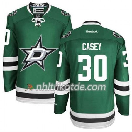 Reebok Dallas Stars Trikot Jon Casey #30 Heim Schwarz - Herren