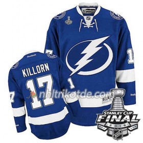 Reebok Tampa Bay Lightning Trikot Alex Killorn #17 Bleu Heim 2016 Stanley Cup - Herren