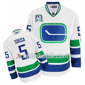 Reebok Vancouver Canucks Trikot Luca Sbisa #5 Ausweich Weiß - Herren