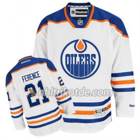 Reebok Edmonton Oilers Trikot Andrew Ference #21 Auswärts Weiß - Herren