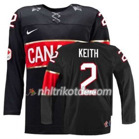 Reebok Canada Team Trikot Duncan Keith #2 Ausweich Schwarz - Dame