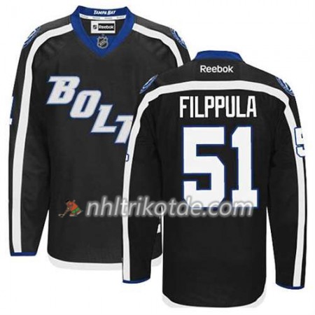 Reebok Tampa Bay Lightning Trikot Valtteri Filppula #51 Ausweich Schwarz - Herren