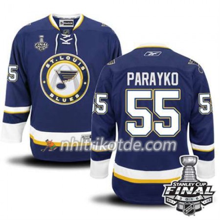 Reebok St. Louis Blues Trikot Colton Parayko #55 Blau Ausweich 2016 Stanley Cup - Herren