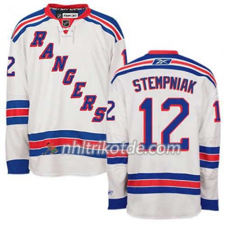 Reebok New York Rangers Trikot Lee Stempniak #12 Auswärts Weiß - Herren