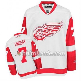 Reebok Detroit Red Wings Trikot Ted Lindsay #7 Auswärts Weiß - Herren