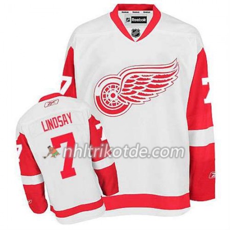 Reebok Detroit Red Wings Trikot Ted Lindsay #7 Auswärts Weiß - Herren