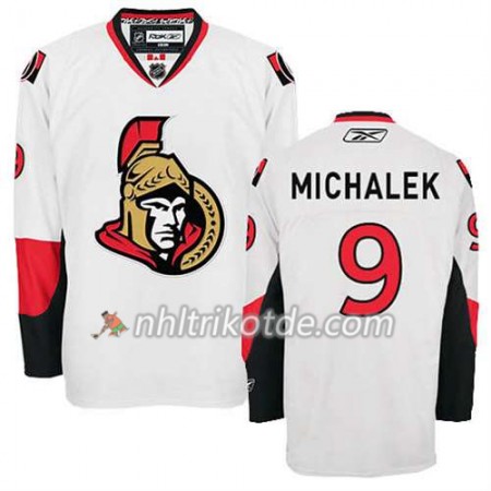 Reebok Ottawa Senators Trikot Milan Michalek #9 Auswärts Weiß - Herren