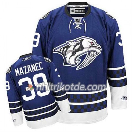 Reebok Nashville Predators Trikot Marek Mazanec #39 Ausweich Bleu - Herren