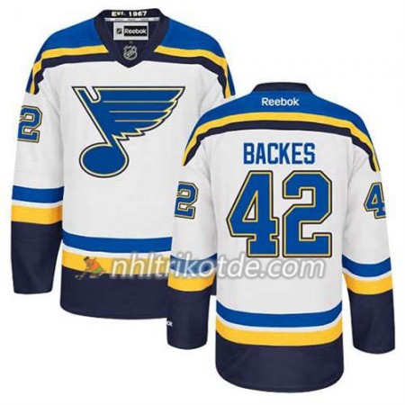 Reebok St. Louis Blues Trikot David Backes #42 Auswärts Weiß - Herren