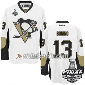 Reebok Pittsburgh Penguins Trikot Nick Bonino #13 Weiß Auswärts 2016 Stanley Cup - Herren