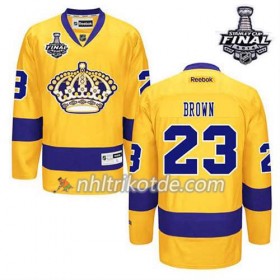 Reebok Los Angeles Kings Trikot Drew Doughty #23 Ausweich Gold 2014 Stanley Cup - Herren