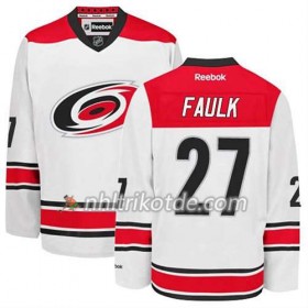 Reebok Carolina Hurricanes Trikot Justin Faulk #27 Auswärts Weiß - Herren
