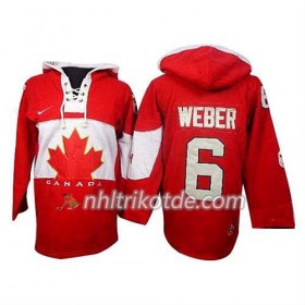 Reebok Canada Team Trikot Shea Weber #6 Premier Olympic Rot - Herren
