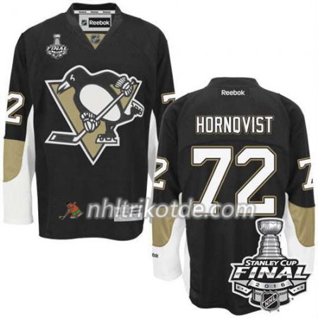 Reebok Pittsburgh Penguins Trikot Patric Hornqvist #72 Schwarz Heim 2016 Stanley Cup - Herren