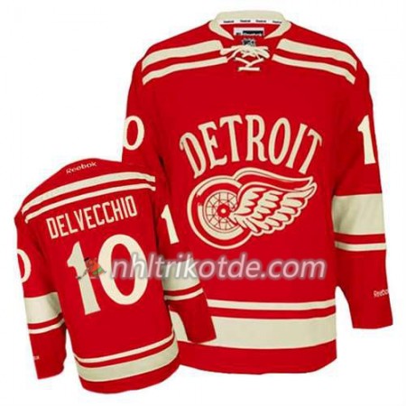 Reebok Detroit Red Wings Trikot Alex Delvecchio #10 2014 Winter Classic Rot - Herren