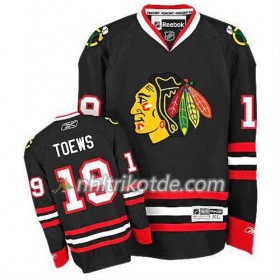 Reebok Chicago Blackhawks Trikot Jonathan Toews #19 Ausweich Schwarz - Herren