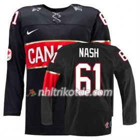Reebok Canada Team Trikot Rick Nash #61 Ausweich Schwarz - Herren
