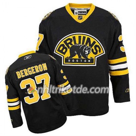 Reebok Boston Bruins Trikot Patrice Bergeron #37 Ausweich Schwarz - Herren