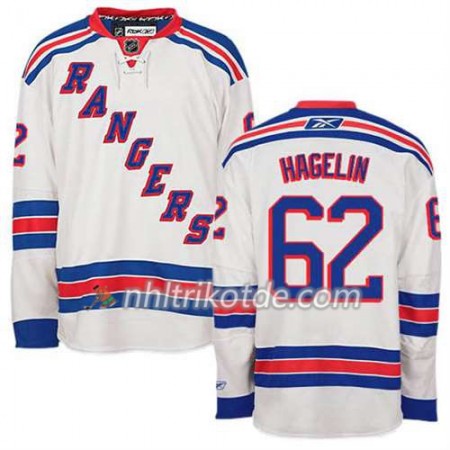 Reebok New York Rangers Trikot Carl Hagelin #62 Auswärts Weiß - Herren