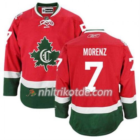 Reebok Montreal Canadiens Trikot Howie Morenz 7 Ausweich Rot - Herren