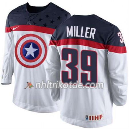 Reebok USA Team Trikot Ryan Miller #39 Weiß - Herren