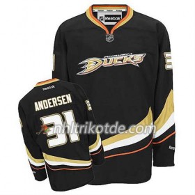 Reebok Anaheim Ducks Trikot Frederik Andersen #31 Heim Schwarz - Herren