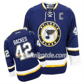 Reebok St. Louis Blues Trikot David Backes #42 Ausweich Blau - Herren