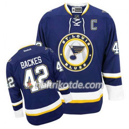 Reebok St. Louis Blues Trikot David Backes #42 Ausweich Blau - Herren