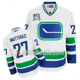 Reebok Vancouver Canucks Trikot Shawn Matthias #27 Ausweich Weiß - Herren