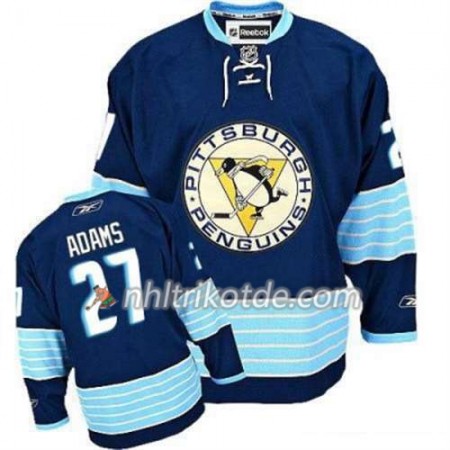 Reebok Pittsburgh Penguins Trikot Craig Adams 27 Blau Ausweich - Herren