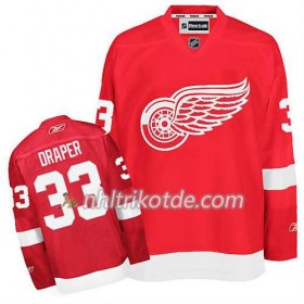Reebok Detroit Red Wings Trikot Kris Draper #33 Heim Rot - Herren