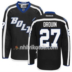Reebok Tampa Bay Lightning Trikot Jonathan Drouin #27 Ausweich Schwarz - Herren