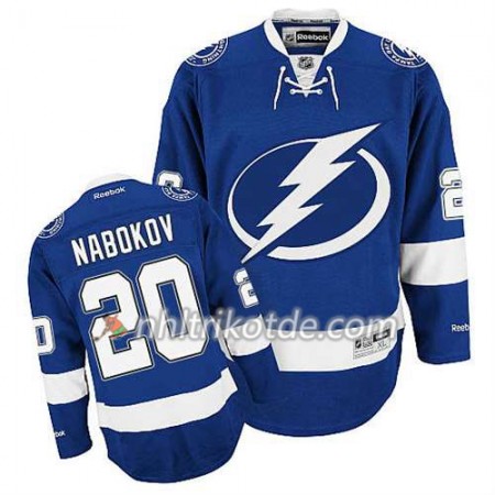 Reebok Tampa Bay Lightning Trikot Evgeni Nabokov #20 Heim Bleu - Herren