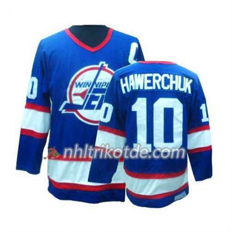 Reebok Winnipeg Jets Trikot Dale Hawerchuk Bleu #10 Weiß - Herren