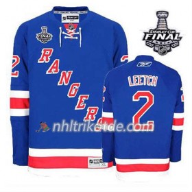 Reebok New York Rangers Trikot Brian Leetch #2 Heim Rick Nash 2014 Stanley Cup - Herren